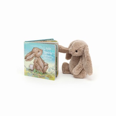 Jellycat Lapin Timide Et Ses Petites Aventures and Bashful Beige Conejo Medium | XPJY-80639